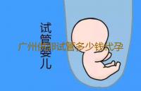 广州供卵试管多少钱代孕多少钱